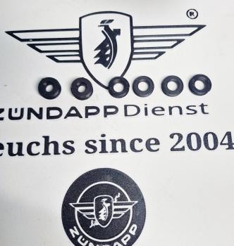 Zündapp Seitendeckel Haltegummi Set 6 teilig für Typ 448 CS 25 50 HAI CX 25 50  TPU